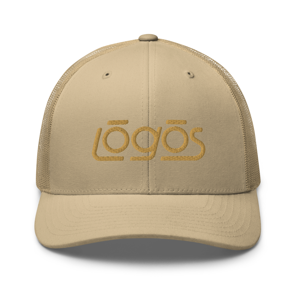 Trucker Hat - Tan Logo