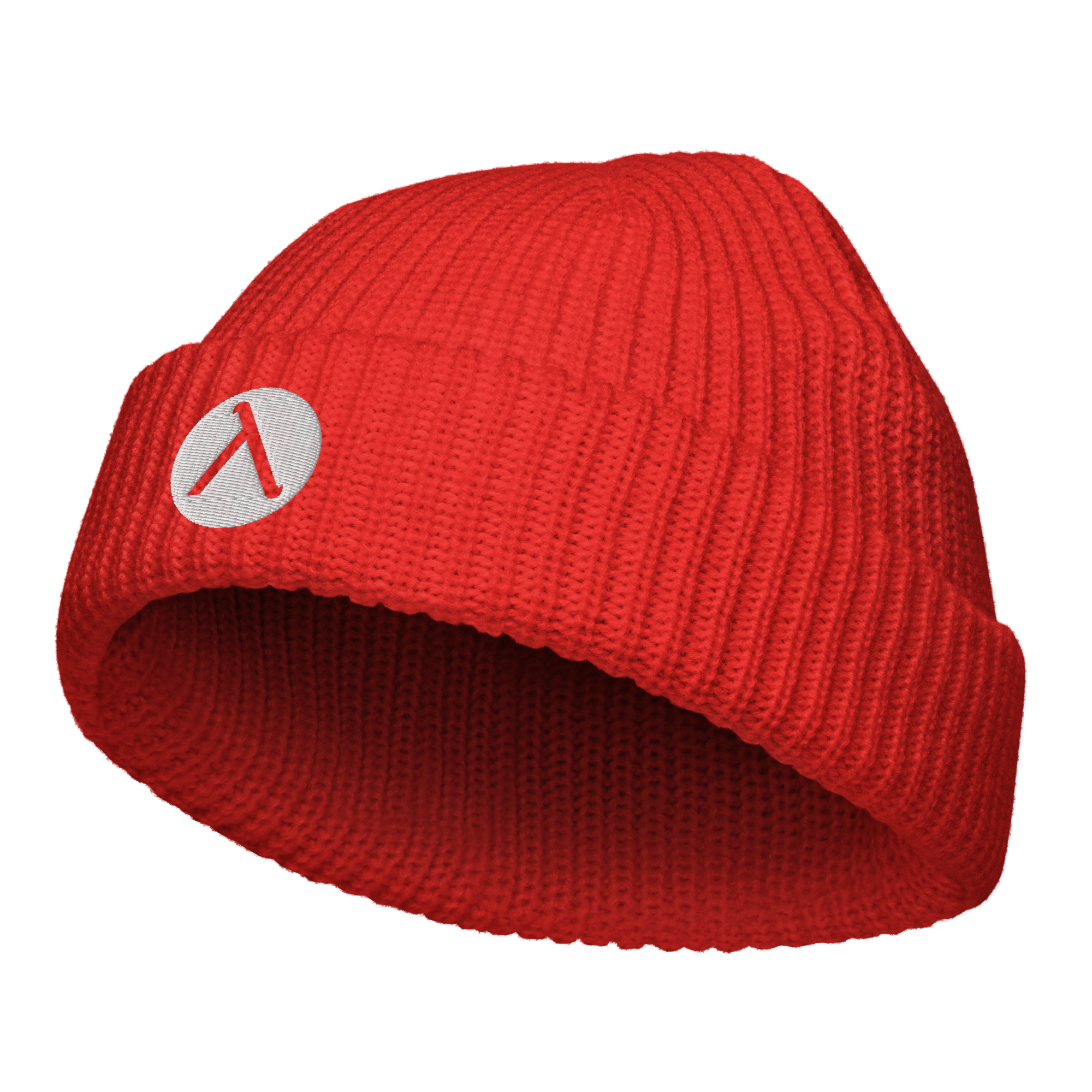 Ribbed Beanie - White Logo – Logos Components